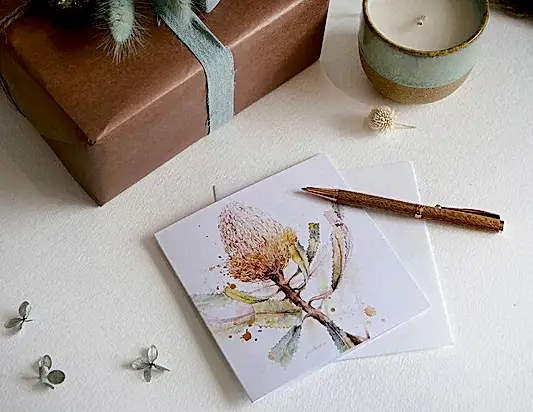 Hookers Banksia- Greeting Card