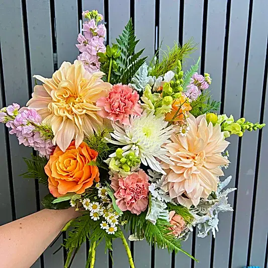 Big bright flower bouquet