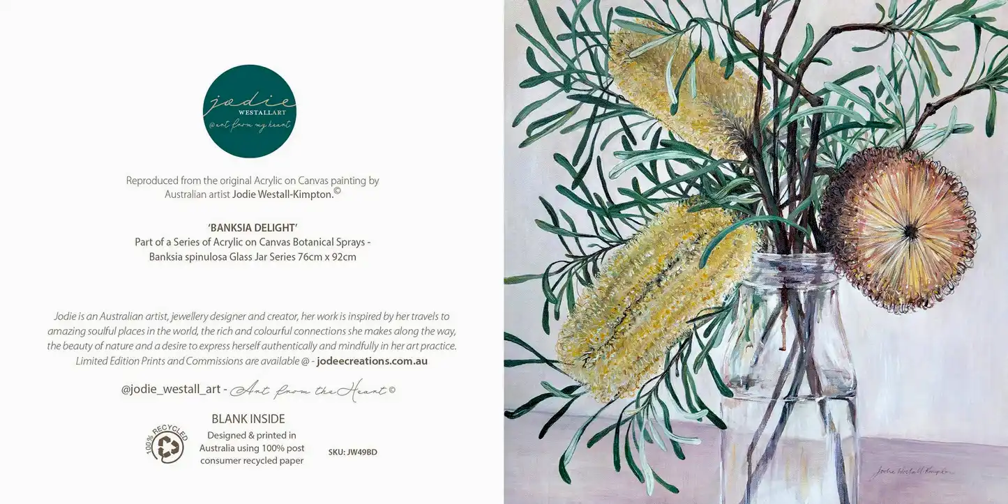 Banksia Delight - Greeting Card