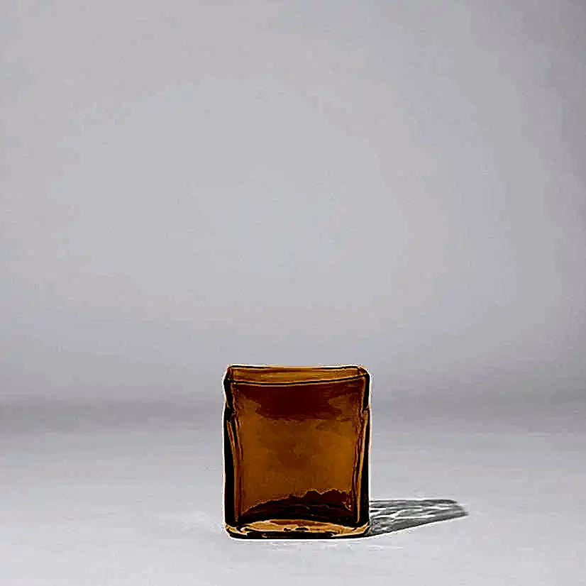 Block Vase Coffee (S)