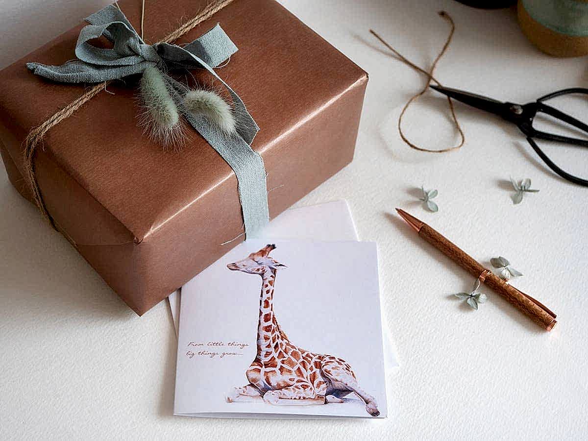 Baby Giraffe - Card