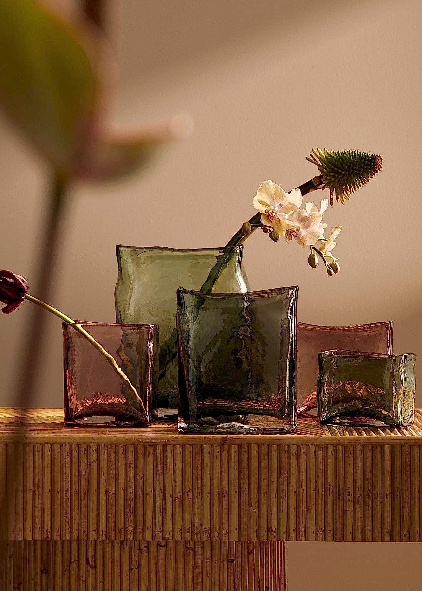 Block Vase Rose (S)