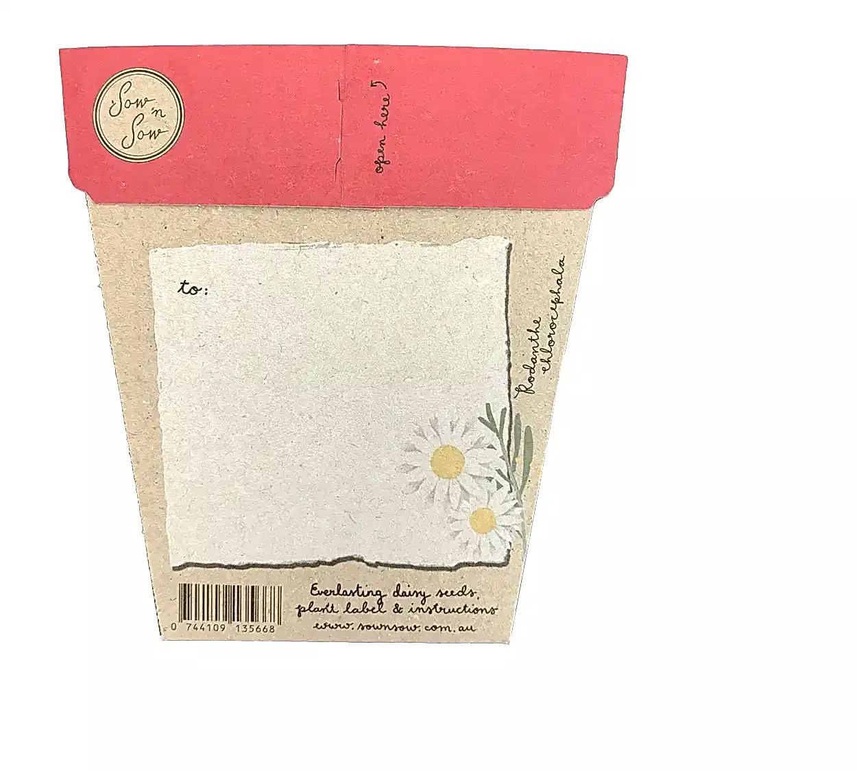 back of seed card