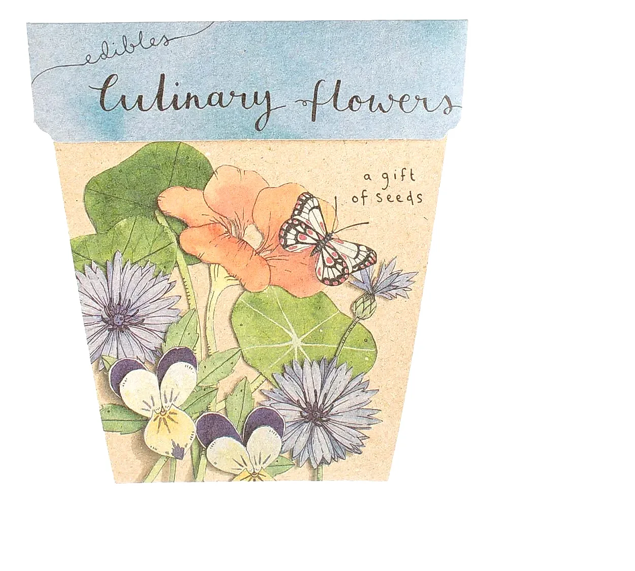 culinary flowers seed card