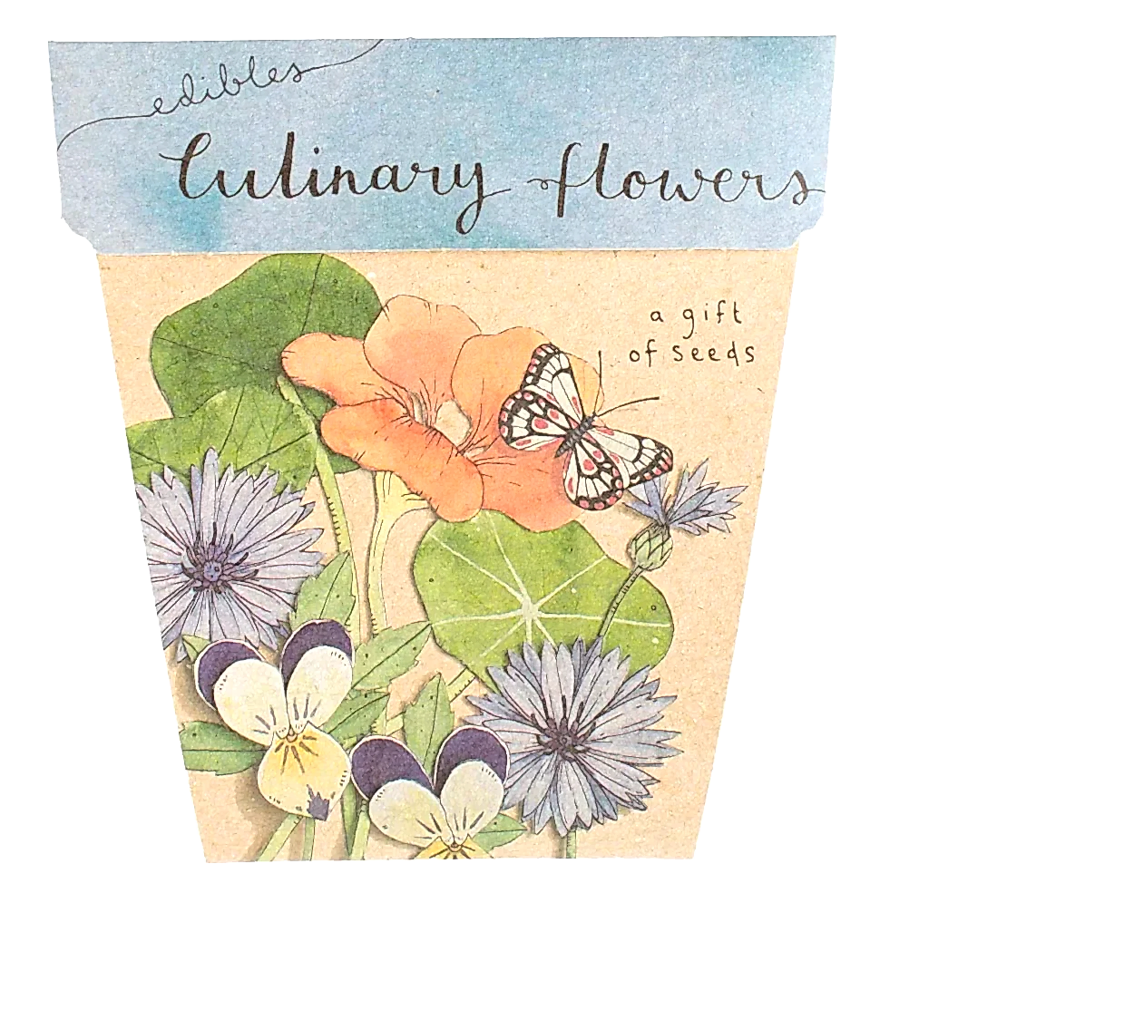 culinary flowers seed card