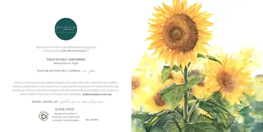 Fields of Gold- Greeting Card