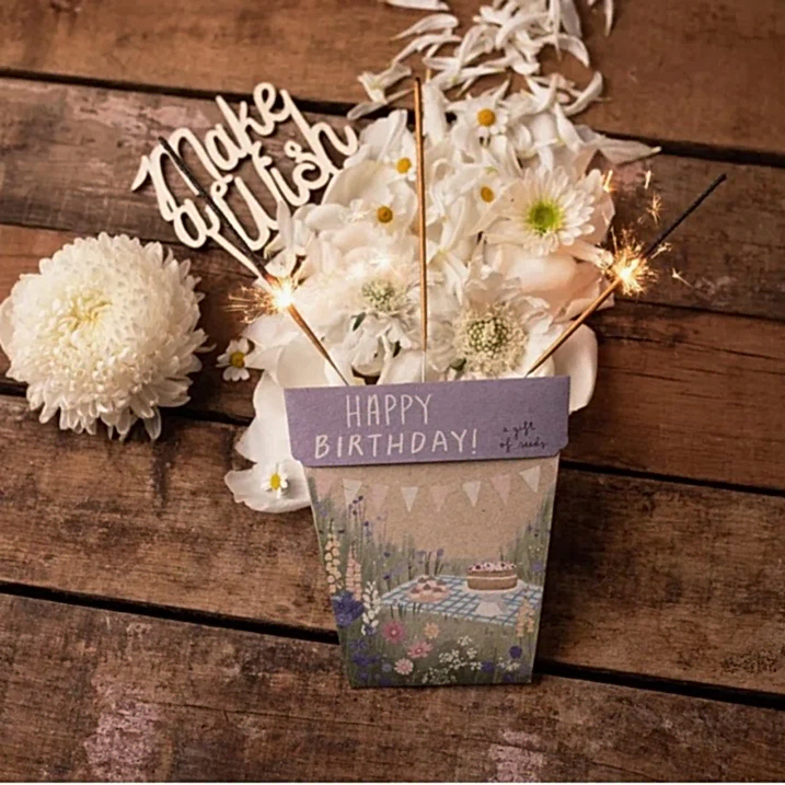 happy birthday seed card