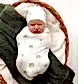 Baby Gift - Organic Snuggle Swaddle Wrap and Topknot or Beanie Set