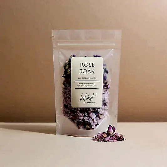 botanist aromatherapy rose bath soak